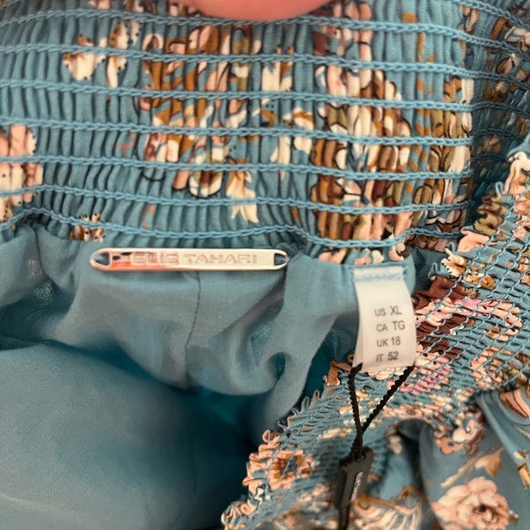 Elie Tahari Dream Garden Maxi Skirt Romantic Datenight Vintage size Xl - Picture 4 of 4